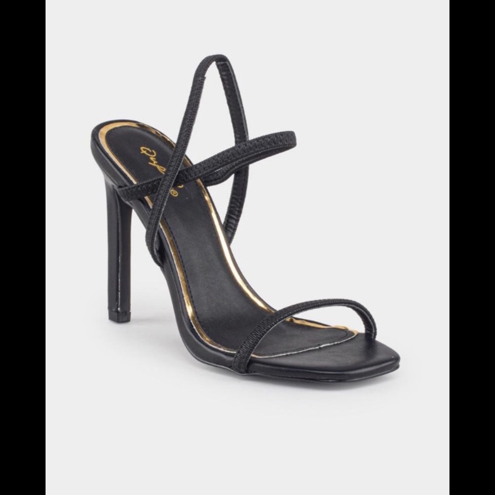 Black Strappy Heels